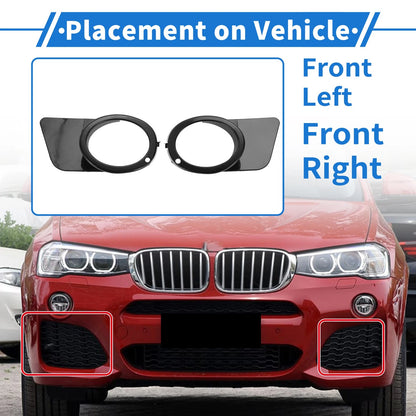 Front Bumper Fog Light Covers for BMW M5 Base 5.0 (2000-2003)