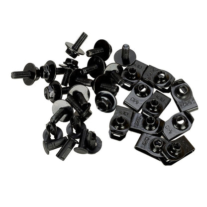 28 x Engine Cover Body Bolt U Nut Clips for Nissan