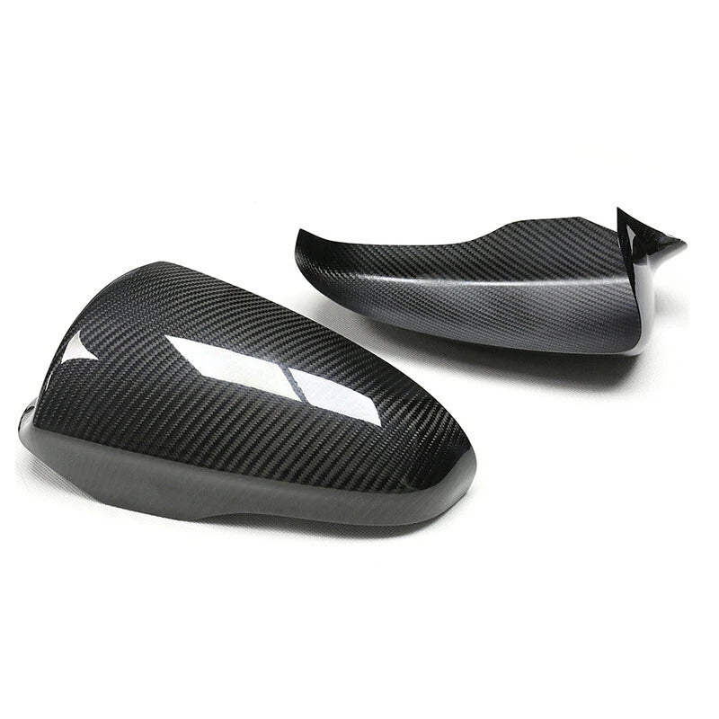 Real Carbon Fiber Side Rearview Mirror Cover Caps For BMW M5 F10 2012-2018