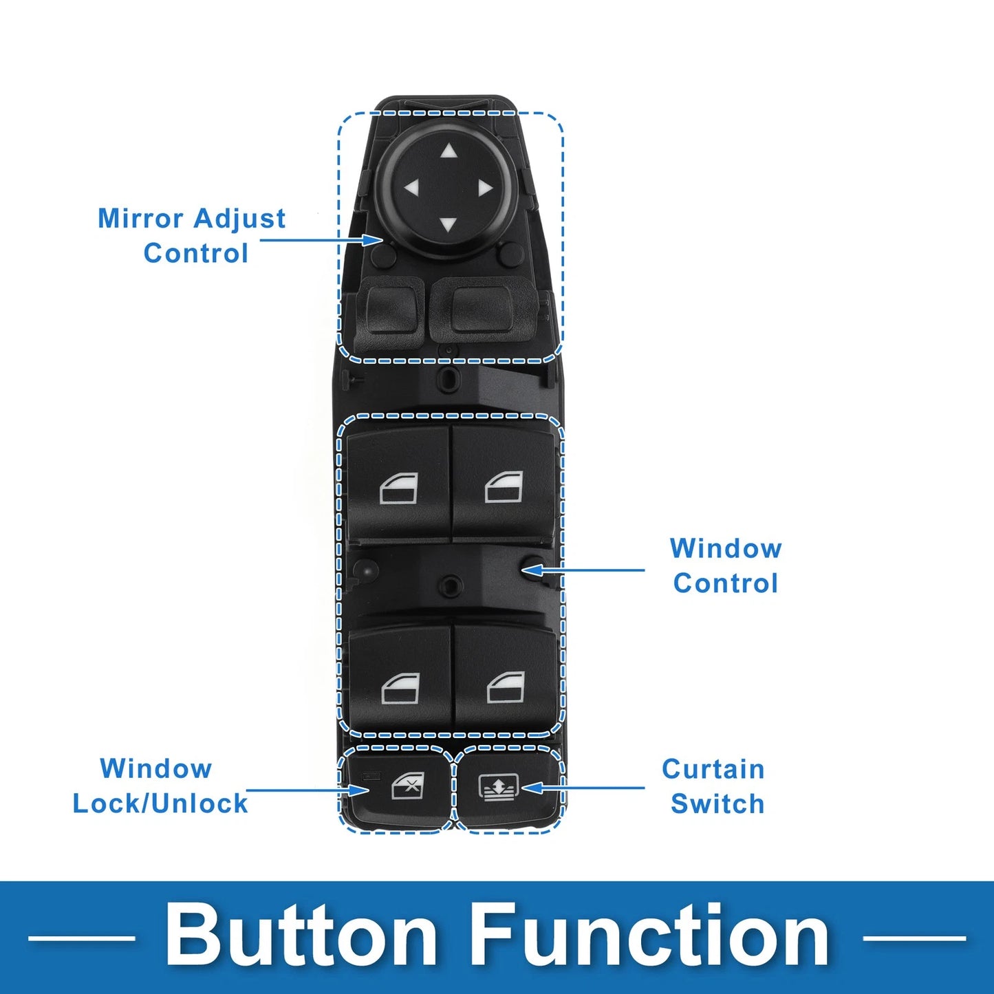 Power Window Switch for BMW 528i 2011-2016 (2 x Window Control Switches)