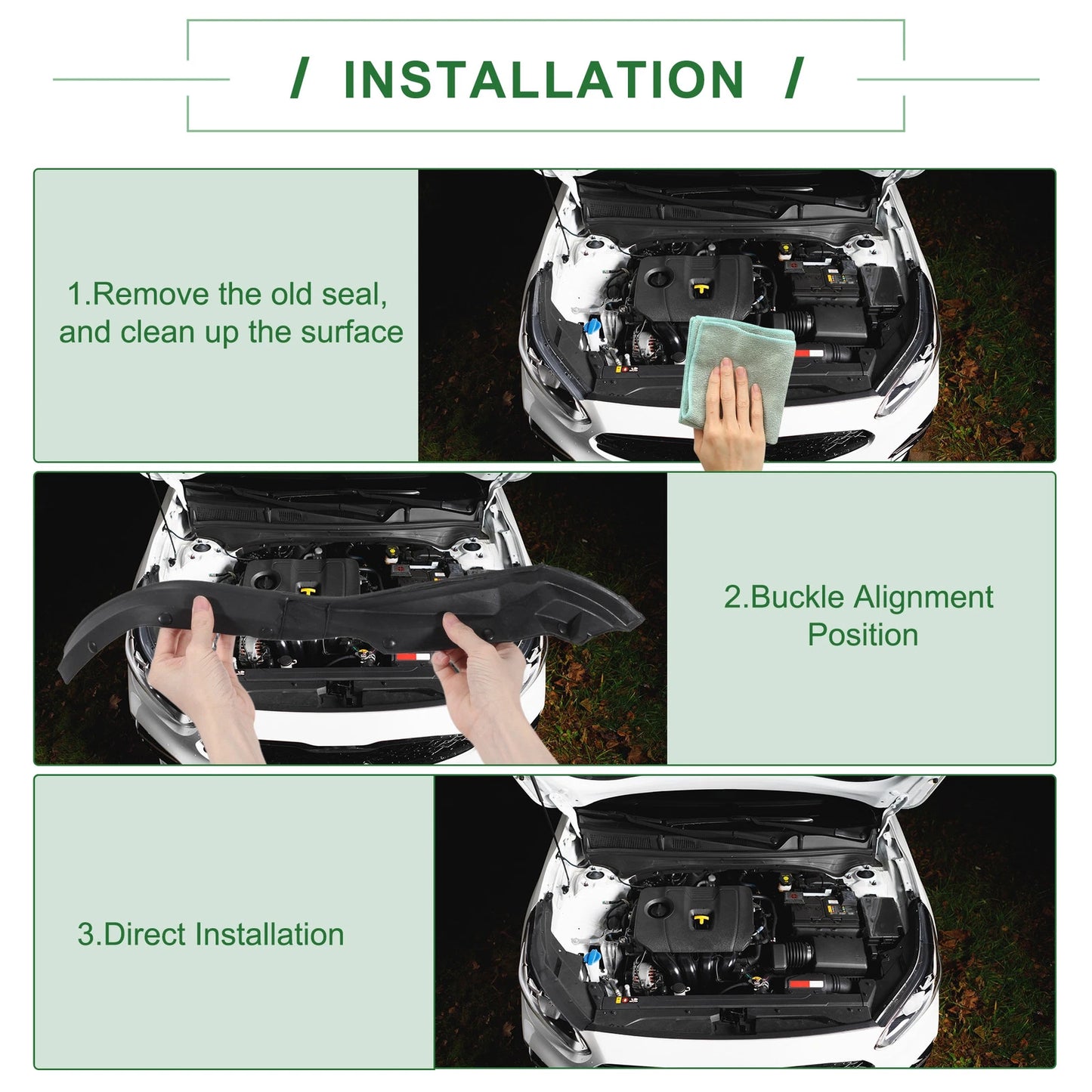 Right Engine Hood Sealing Strip for Honda CR-V (2007-2009)