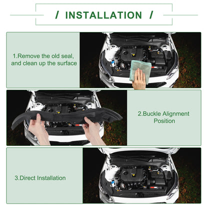 Right Engine Hood Sealing Strip for Honda CR-V (2007-2009)