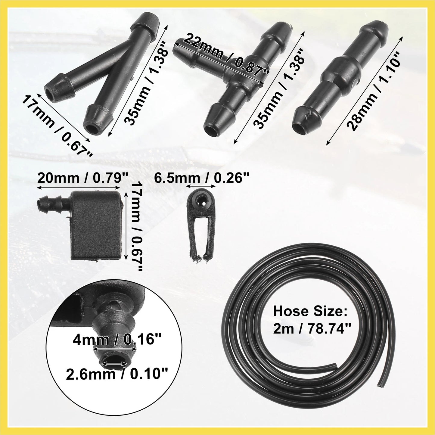 Windshield Washer Nozzles Kit for Mercedes-Benz Sprinter (2010-2023)