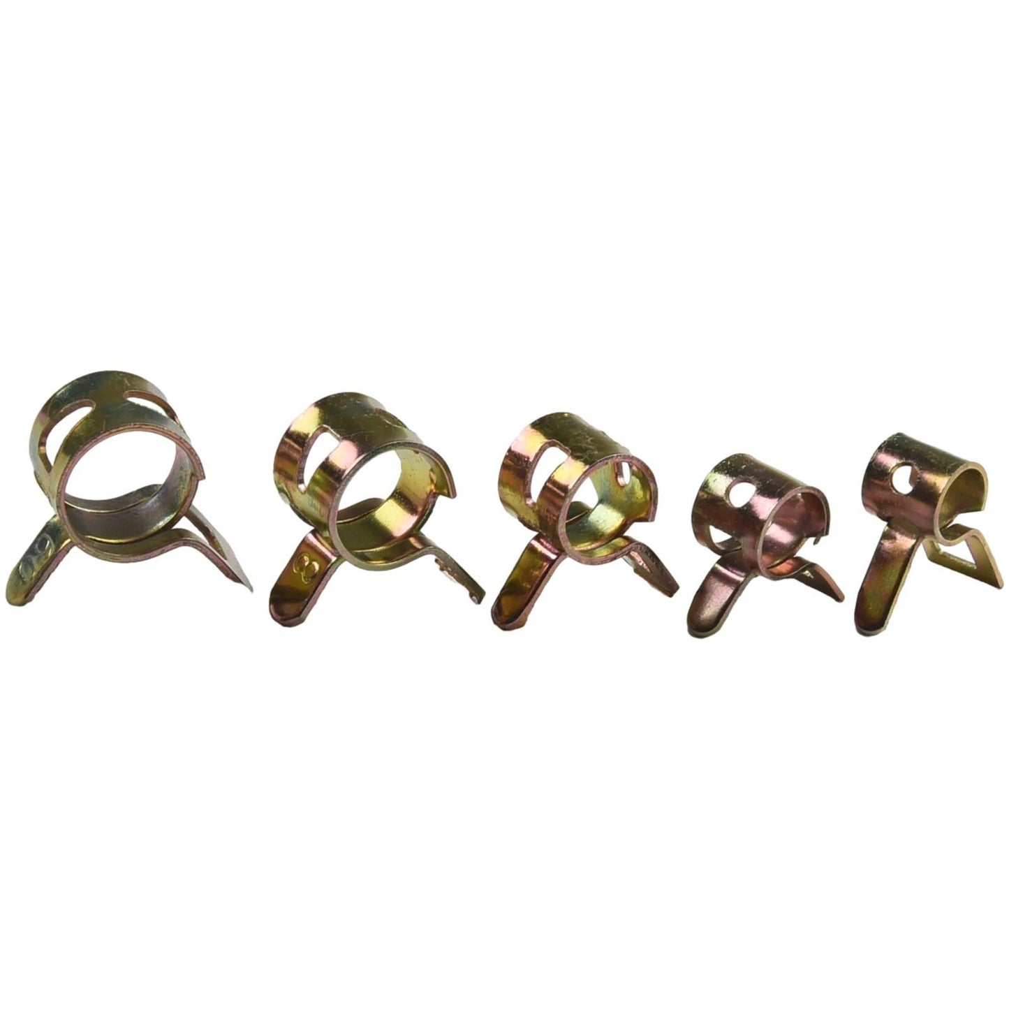 50 5-9mm Fastener Spring Clip Clamp Assortment