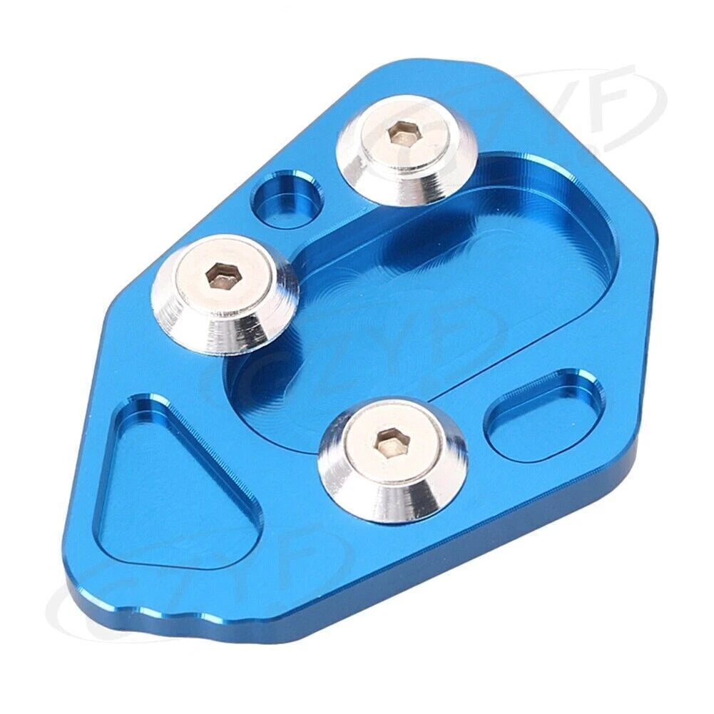 BMW F800R & HP2 Sport Kickstand Pad 2 x Blue for Motorcycle (2008-2014)