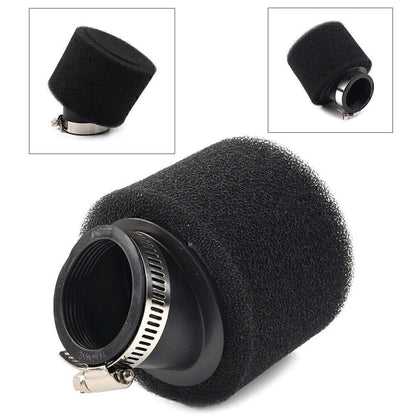 42mm Angled Black Air Filter for ATV Quad Go Kart CRF XR Pit Dirt Bikes