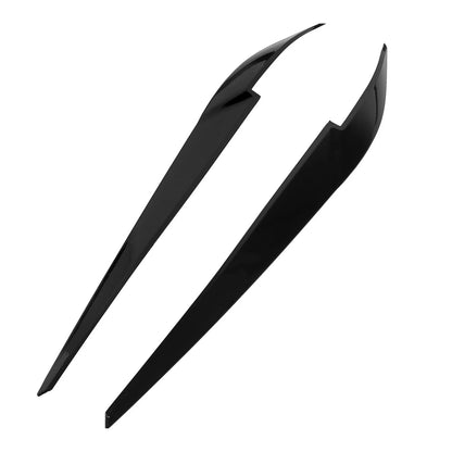 Headlight Eye Lid Cover Stickers  Black for BMW X5 X6