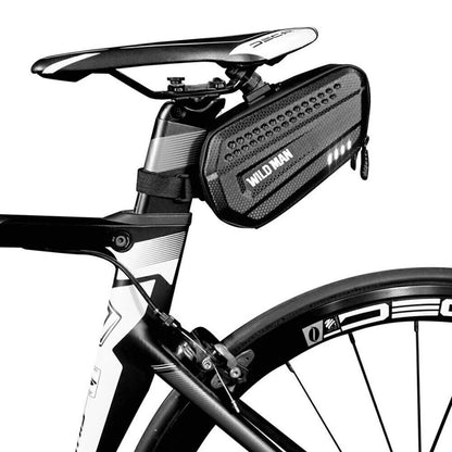 Hard Shell Waterproof Saddle Bag for WILDMAN MTB Bicycle (Fits Most Models)