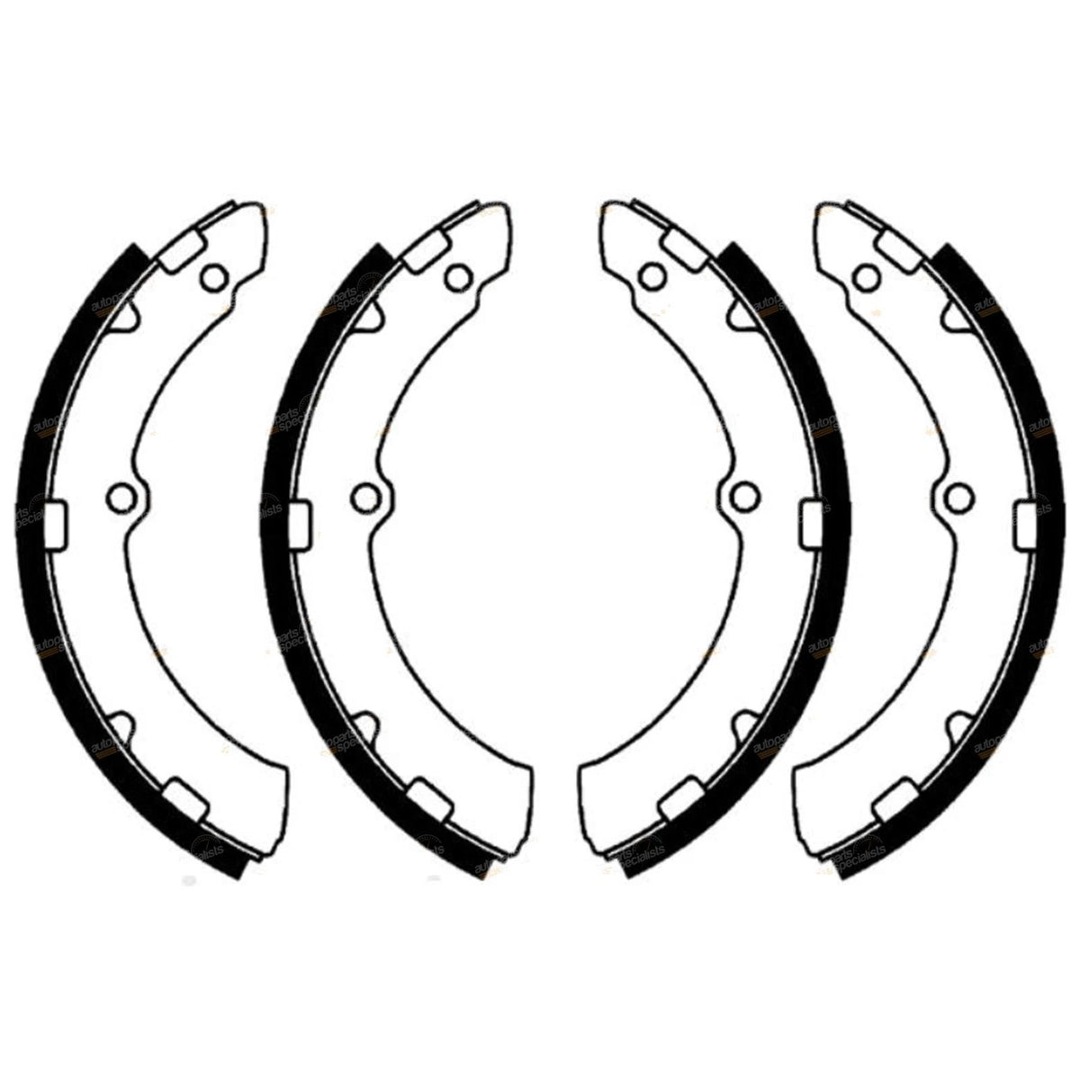 Rear Brake Shoe Set 4.6L for Toyota Dyna (1999-2004)