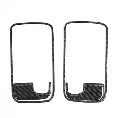 Dry Carbon Fiber Interior Door Handle Bowl Trim for Dodge Challenger (2008-2014)