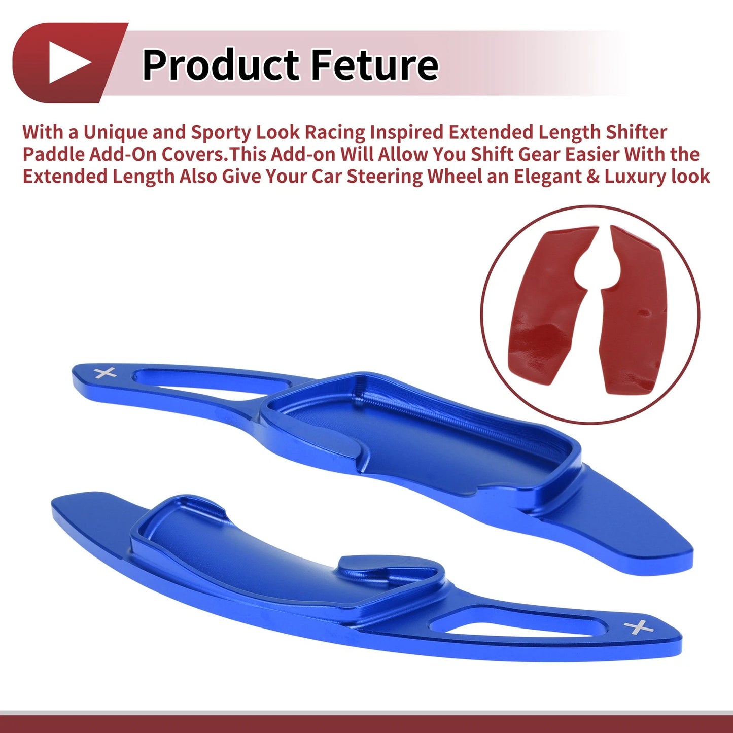 Blue Aluminum Alloy Steering Wheel Paddles for Subaru Forester (2012-2025)