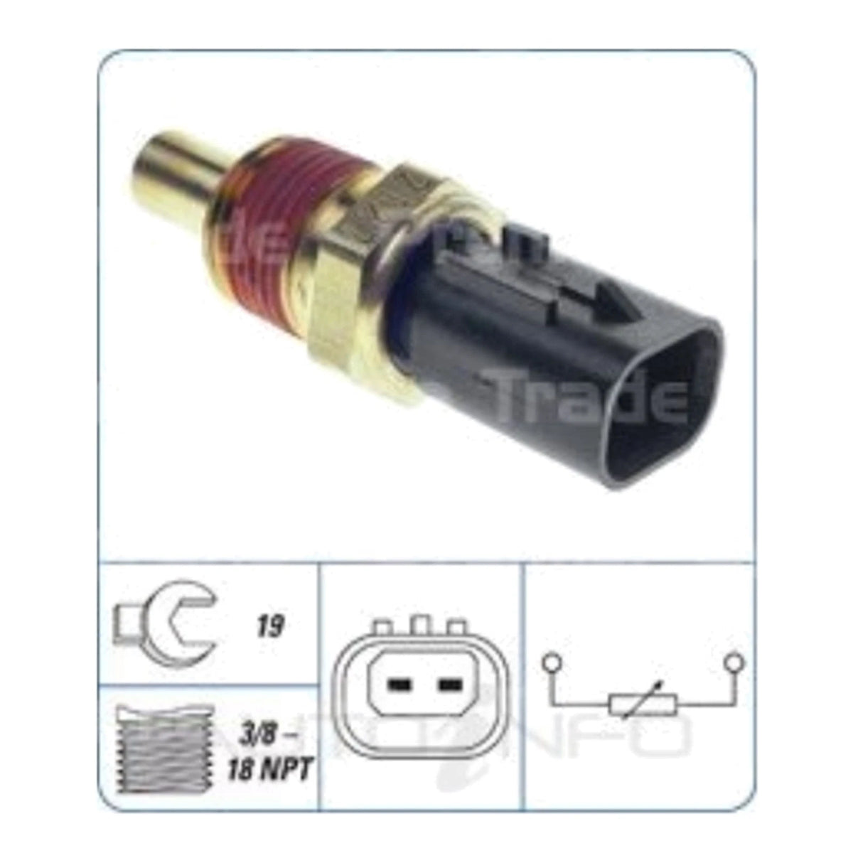 Coolant Temp ECU Sensor V6 3.5L / V8 6.1L for Chrysler 300C (2008-2017)