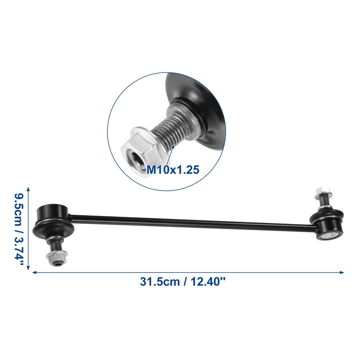 Front Sway Bar Link Stabilizer for Chrysler 200 Black