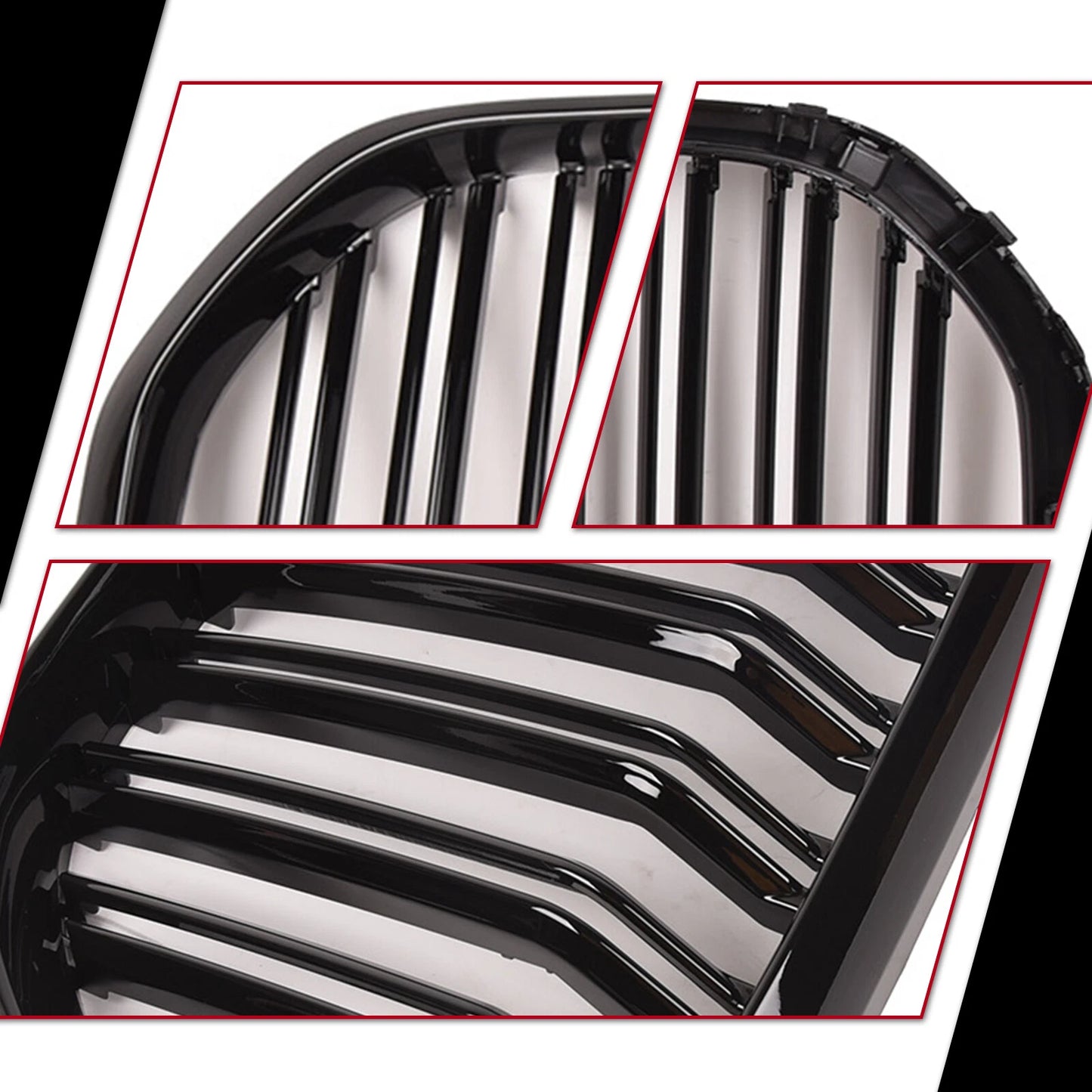 Gloss Black X5M Style Front Bumper Grille for BMW X5 F95 G05 (2019-2023)