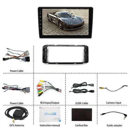 9'' Car Stereo Radio Navigation for Jeep Wrangler, Grand Cherokee, Dodge Caravan