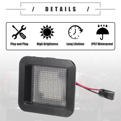 2 x LED License Plate Lights for Ford F-150 (2015-2018)