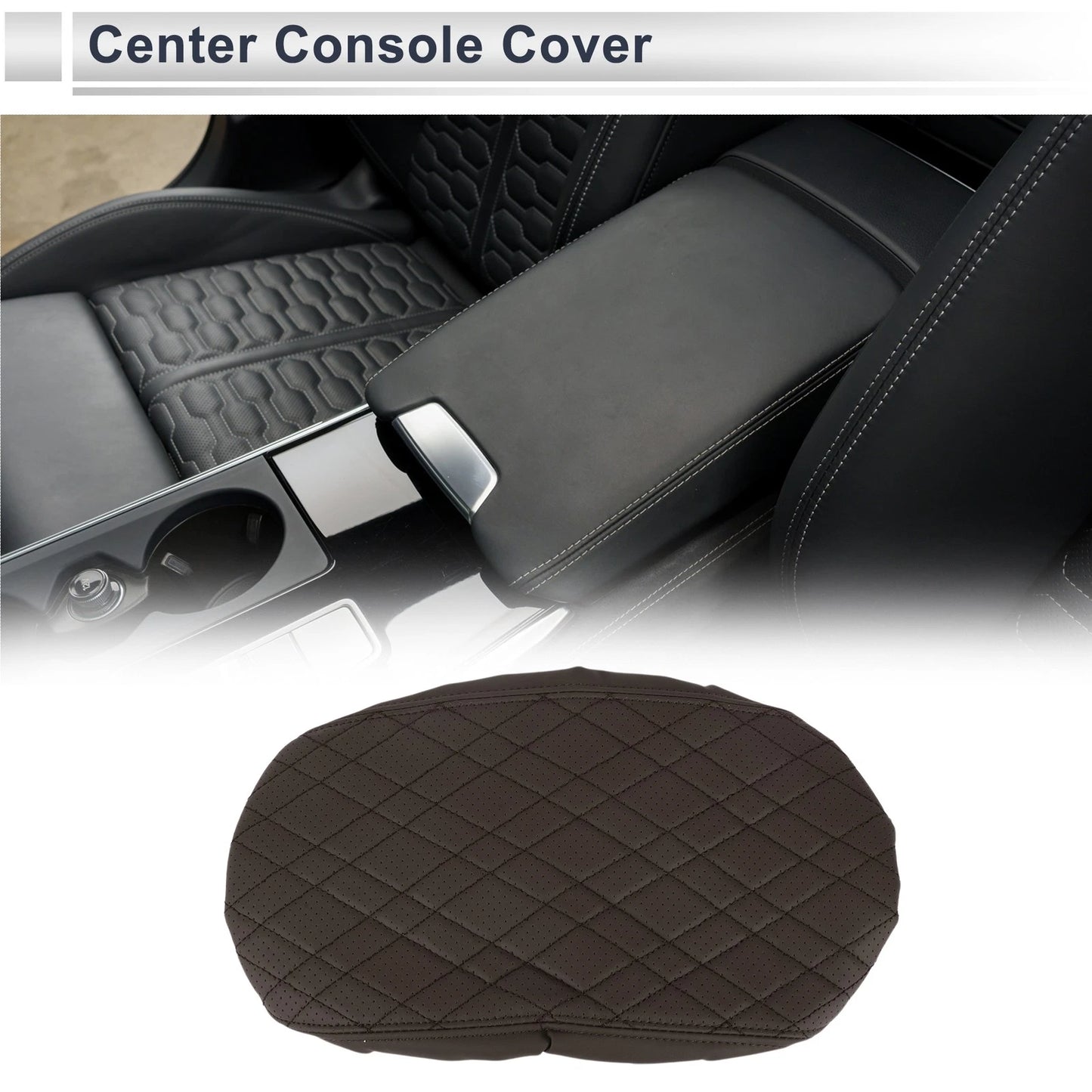 Car Center Console Cover for BMW X3 Deep Brown (2018-2024)