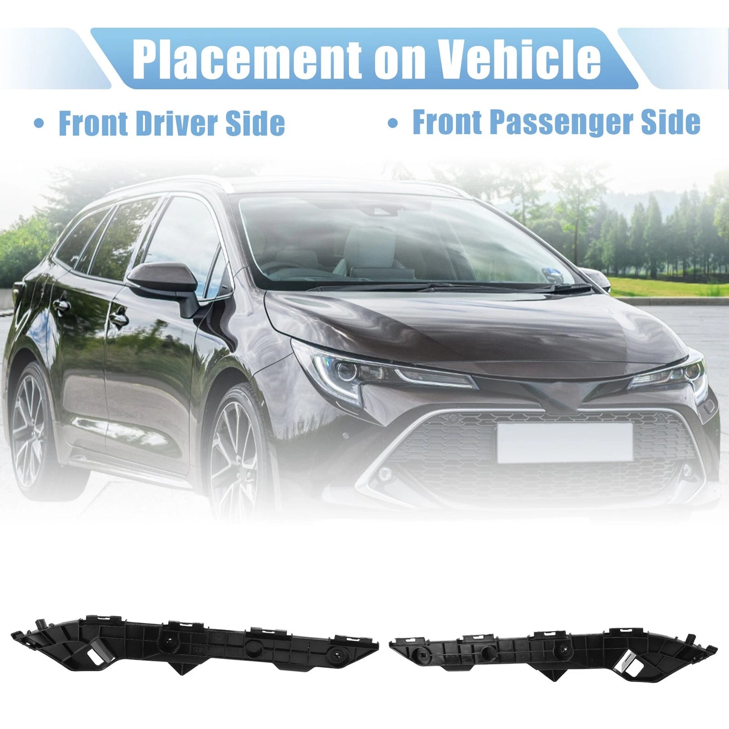 Left Right Side Rear Bumper Bracket for Toyota (2016-2023)