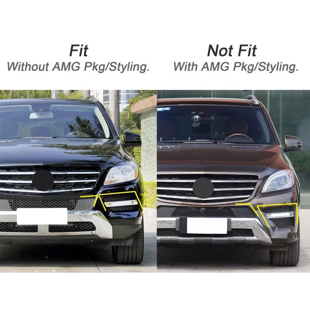 Left Side Fog Light Trim Cover x1 for Mercedes W166 (2012-2015)