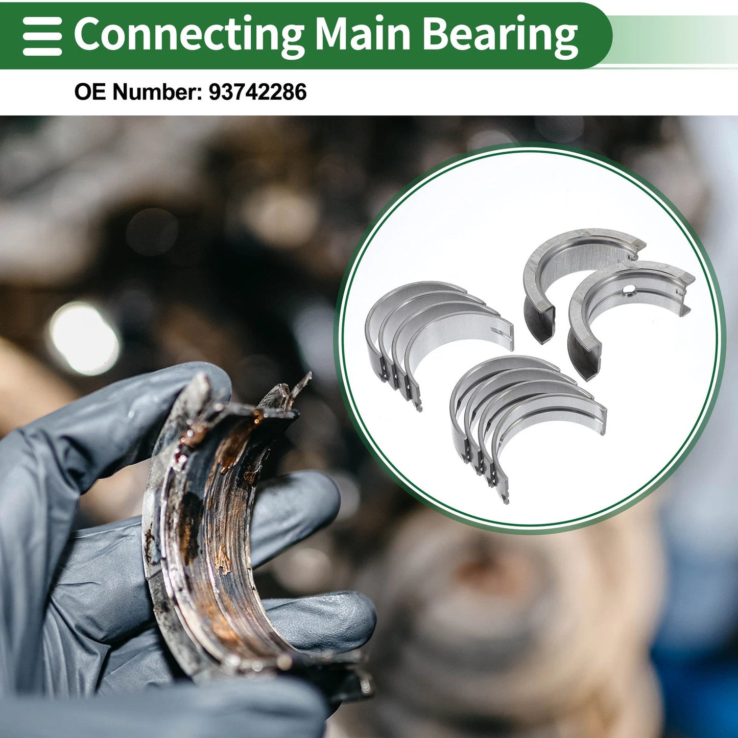 10 x Main Bearing Set for Hyundai Accent (1995-2011)