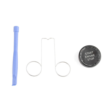 Black Engine Start Stop Button Cover for Subaru BRZ/Legacy/Outback (2012-2023)