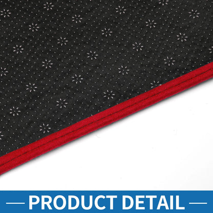 Dashboard Cover Mat for Toyota Sienna 2021-2024 HUD Sun Protector Pad Black Red