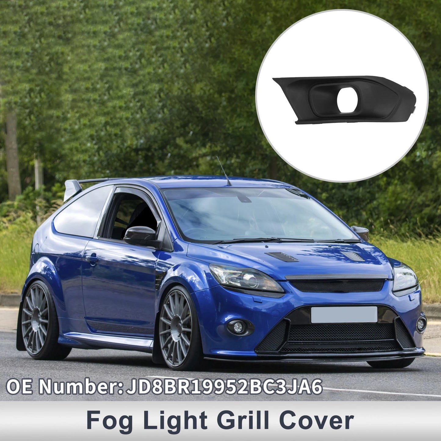 Front Right Fog Light Grill for Ford Escort (2019)