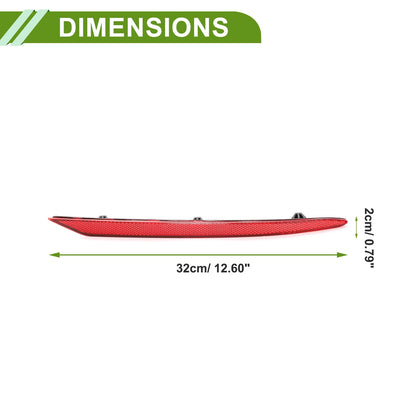 Bumper Reflector for Ford Fusion 2019-2020 Red 1 x Rear Right