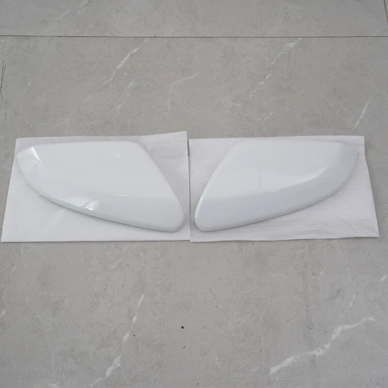 Left & Right Rearview Mirror Cap Covers White for Honda Civic (2016-2020)