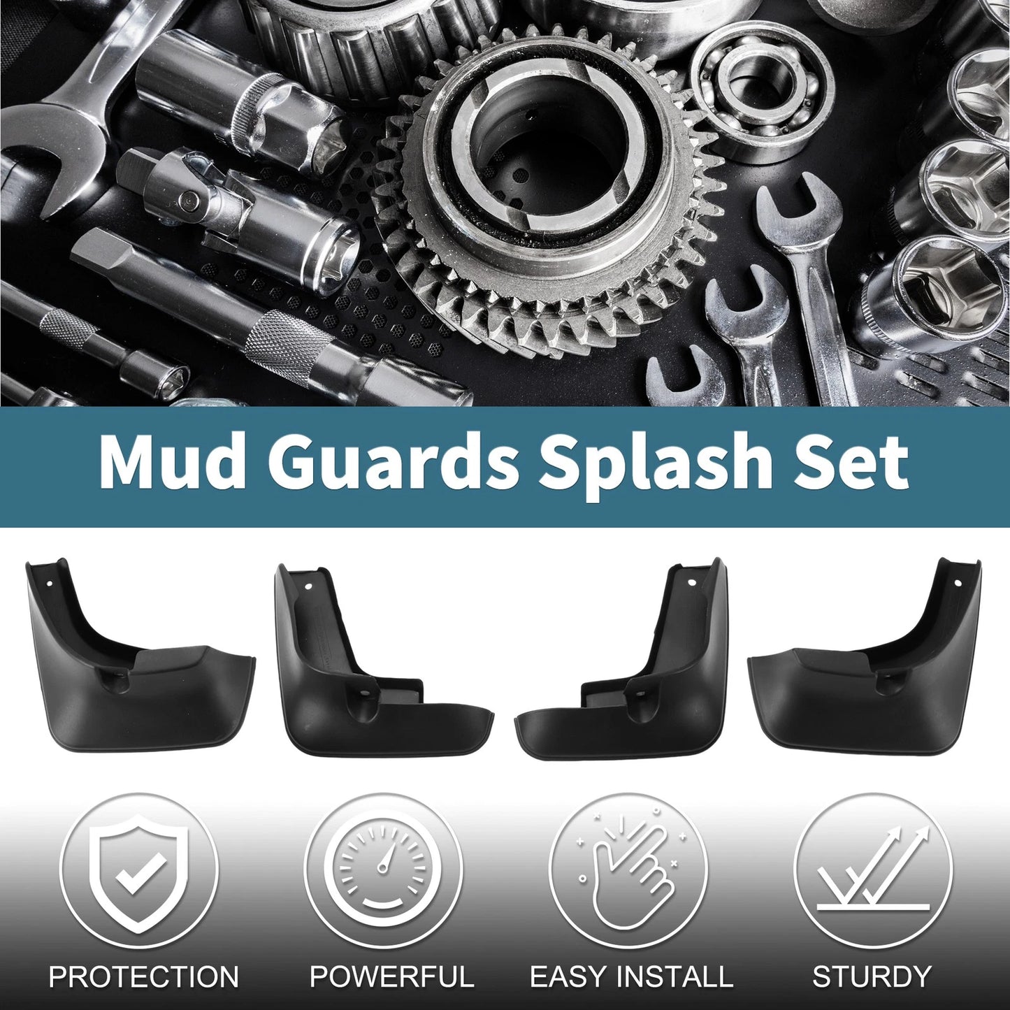 Mud Flaps Splash Guards 1 Set for Toyota Avalon/Premio (2001-2006)