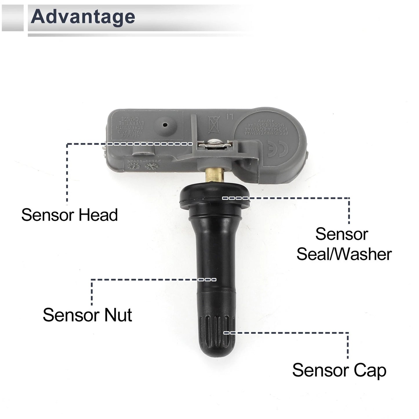 Tire Pressure Sensor 433Mhz for Dodge Charger (2011-2014) 1 x Unit