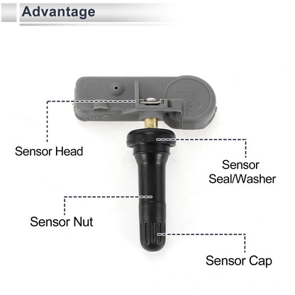 Tire Pressure Sensor 433Mhz for Dodge Charger (2011-2014) 1 x Unit