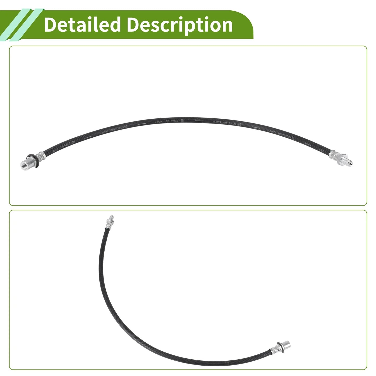 3 x Extended Brake Line Hoses for Toyota Hilux LN106 LN46 LN60 LN65 RN105 YN65