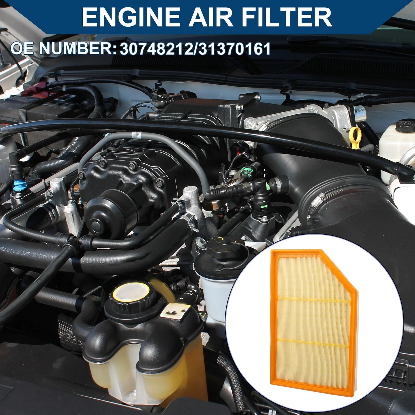 Engine Air Filter for Volvo S60 (2015-2016) L4 2.0L 1 Pcs