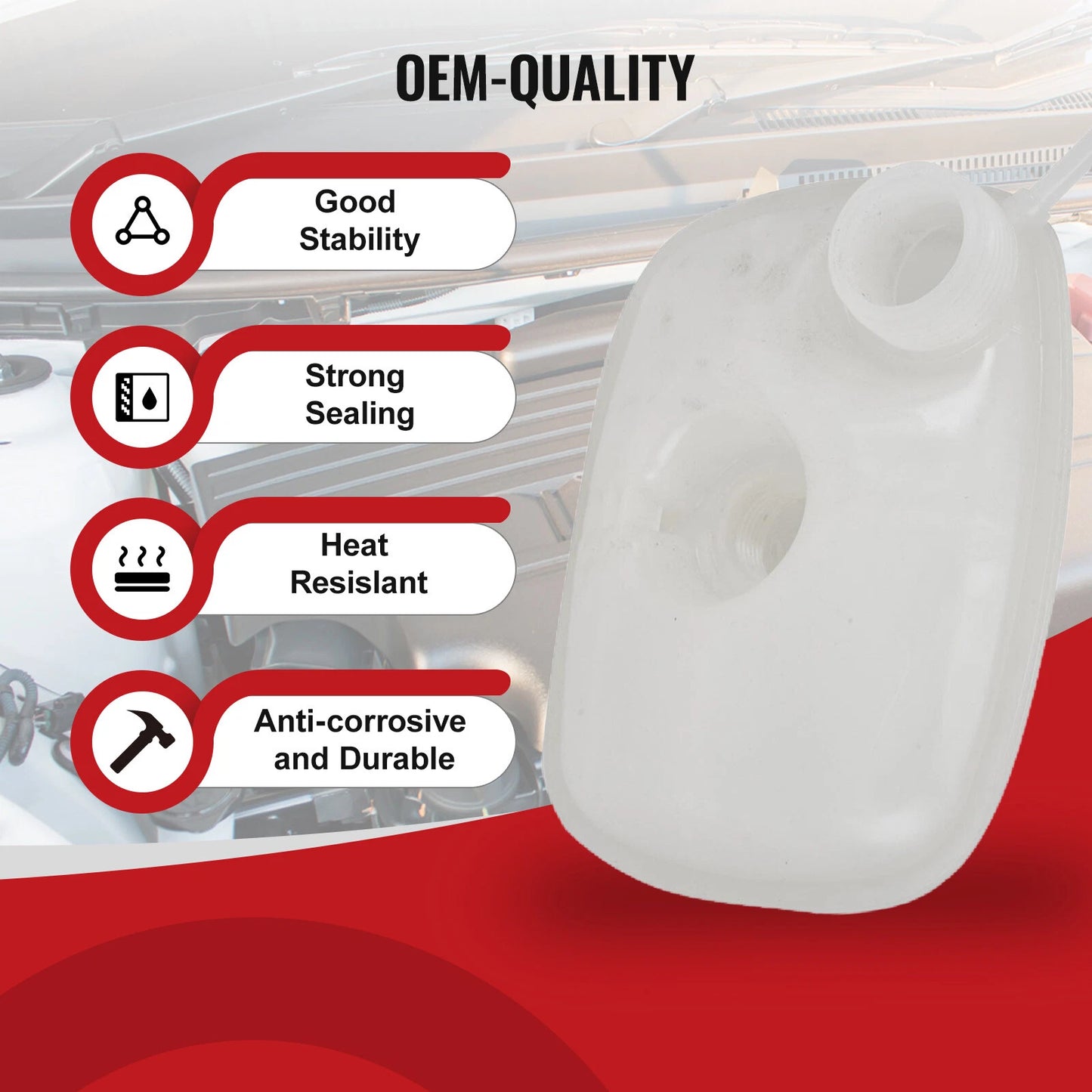 Coolant Expansion Tank for VW Golf I II 1.6 1.8 GTI (1983-1992)
