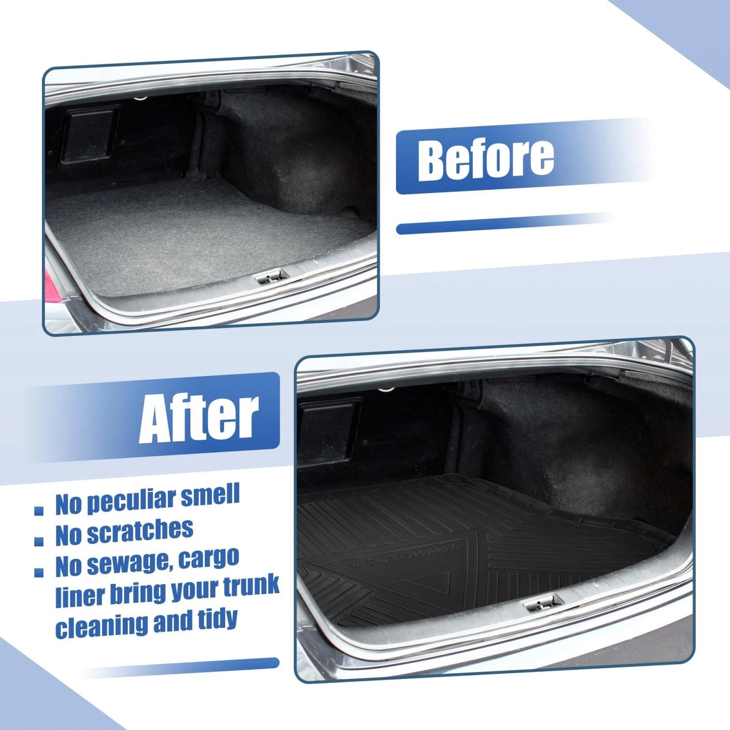 TPE Rear Cargo Liner Trunk Mat for Nissan Rogue (2014-2020)