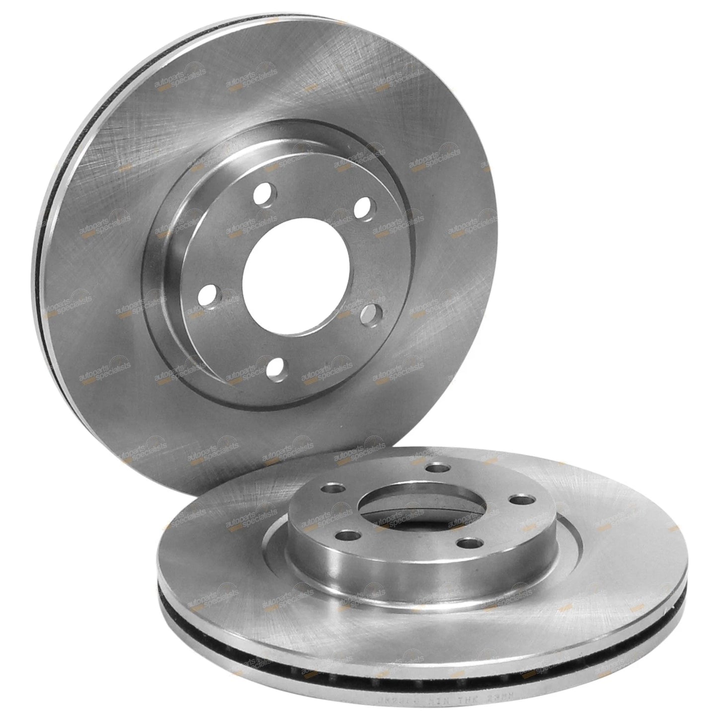 Front Disc Rotors + Tora Brake Pads Set for Mazda 3 (2004-2011)