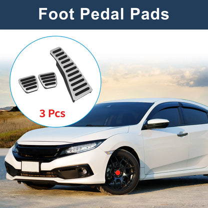 3 Pcs Manual Foot Accelerator Pedal Covers for Honda Civic (2006-2009)