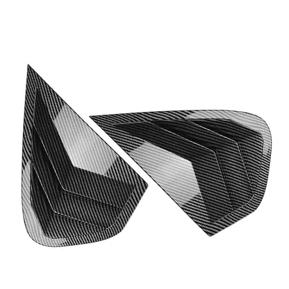 Carbon Fiber Rear Window Louver Cover Trim for BMW X6 E71 E72 (2008-2014)