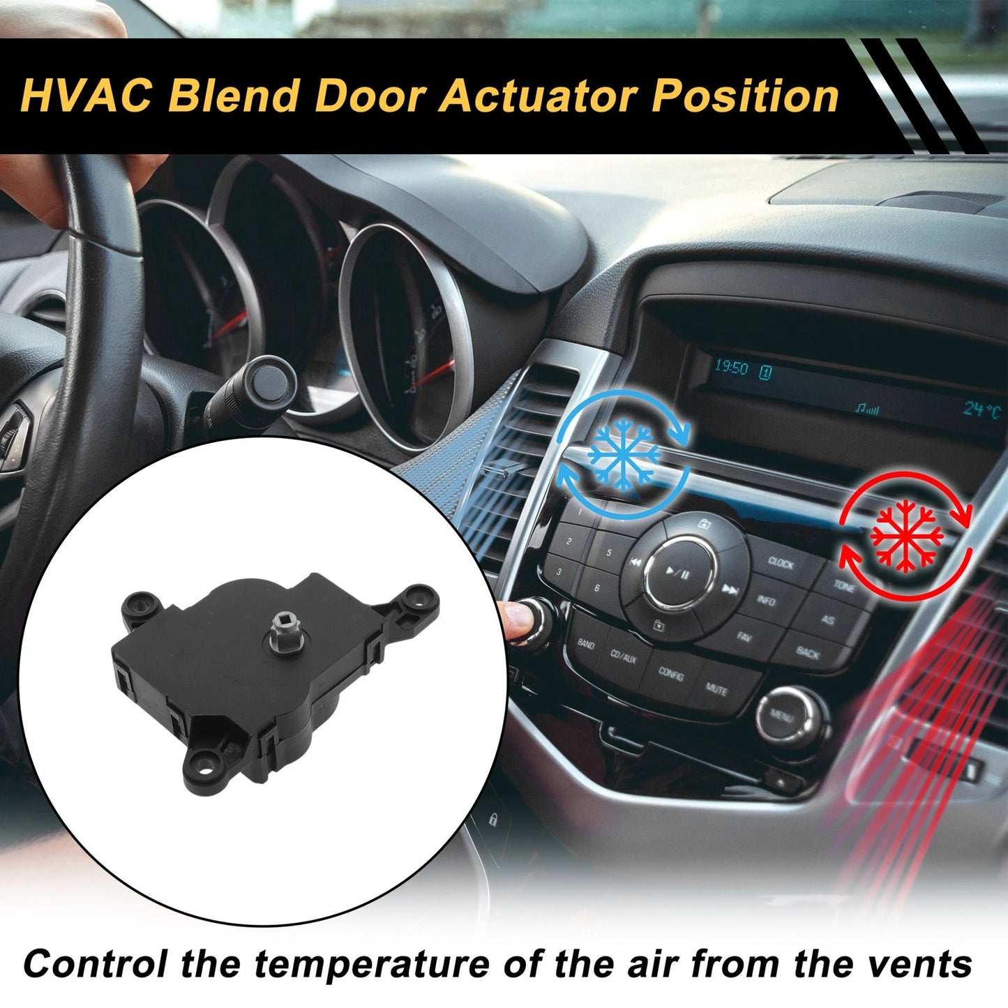 HVAC Heater Blend Door Actuator for Chrysler Sebring (2001 - 2006)