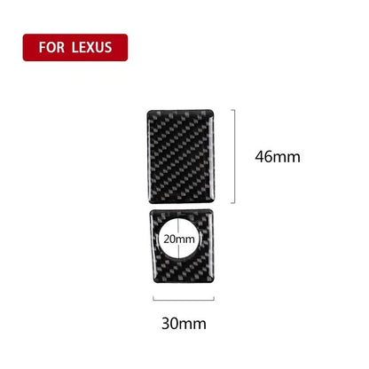 Carbon Fiber Dashboard Storage Box Switch Lock Trim Fit For Lexus IS250 IS300