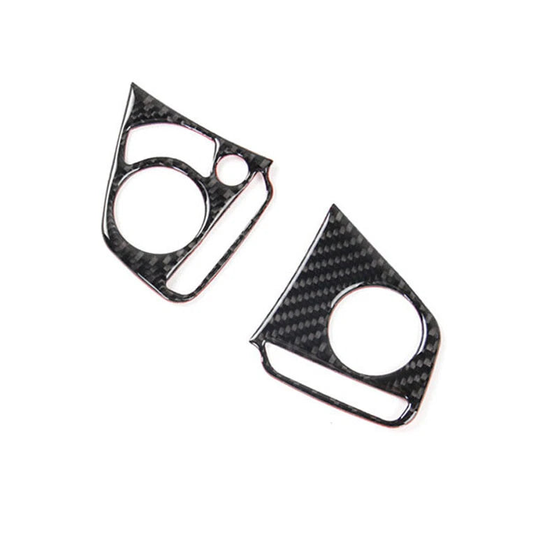 Carbon Fiber Steering Wheel Remote Control Button Trim fit for CIVIC X