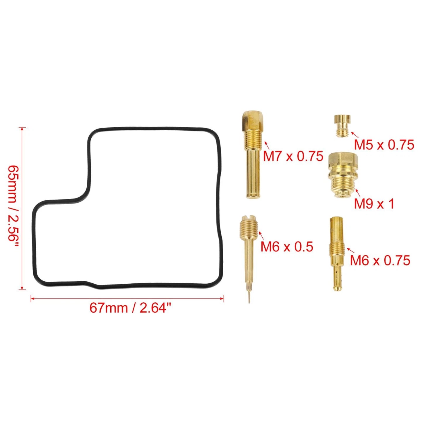 Carburetor Repair Rebuild Kit for Honda V65 Sabre (1984–1985)