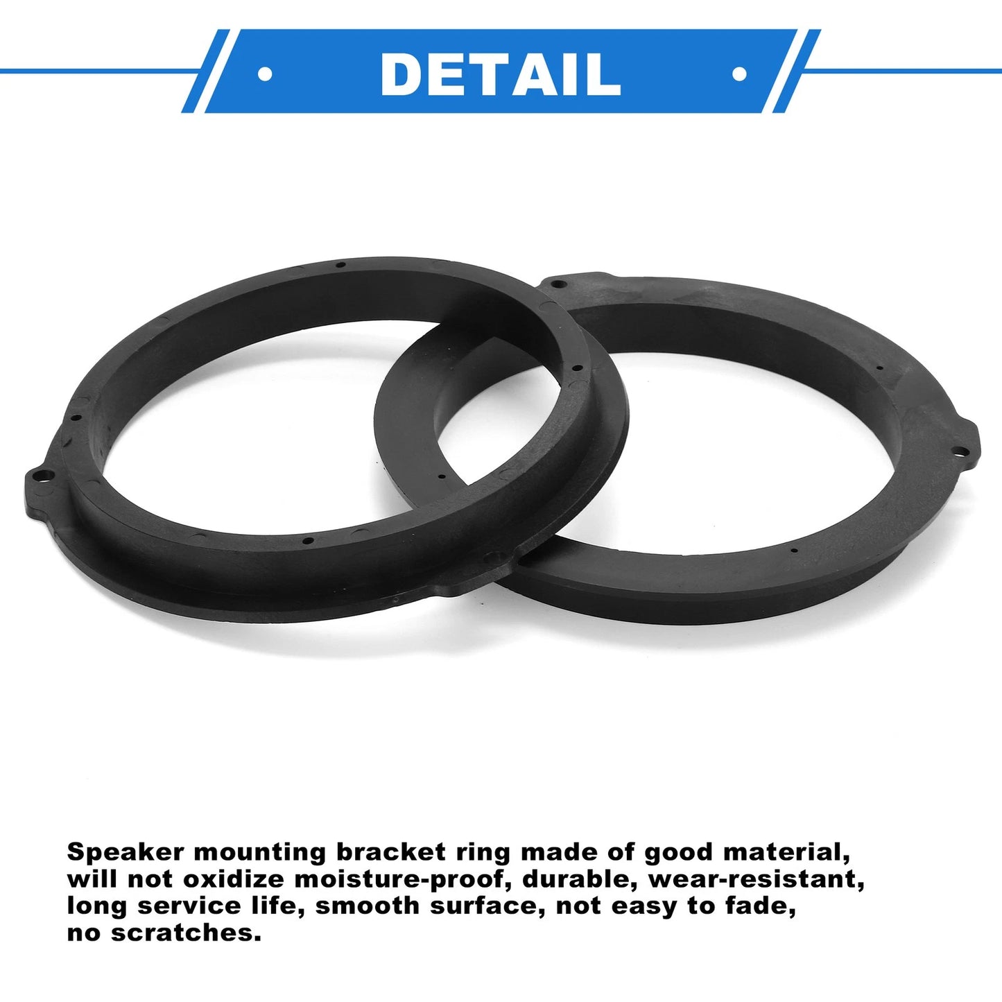Speaker Spacer Ring Adapter for Ford Edge 6.5" Speakers (2015-2023) 2 x Pcs