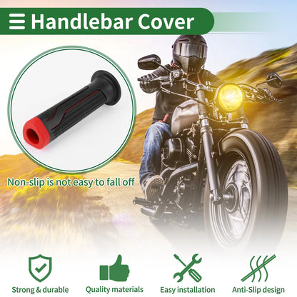 Grips / 7/8" 22mm / Hand Grips Cover Red for Motorcycle
