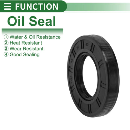 Oil Seal Rotary Shaft Seal NBR Rubber 40x75x12mm High Pressure Black