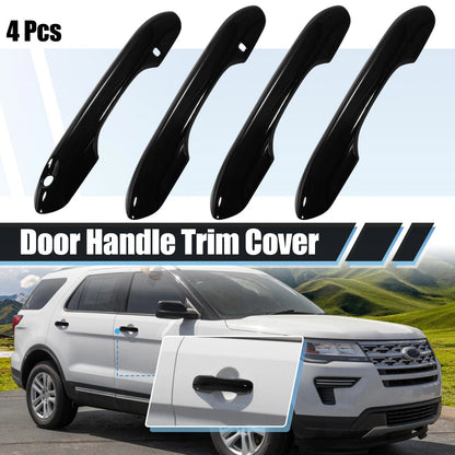 4 x Side Door Handle Cover Trim for Ford Explorer (2020-2022) Black