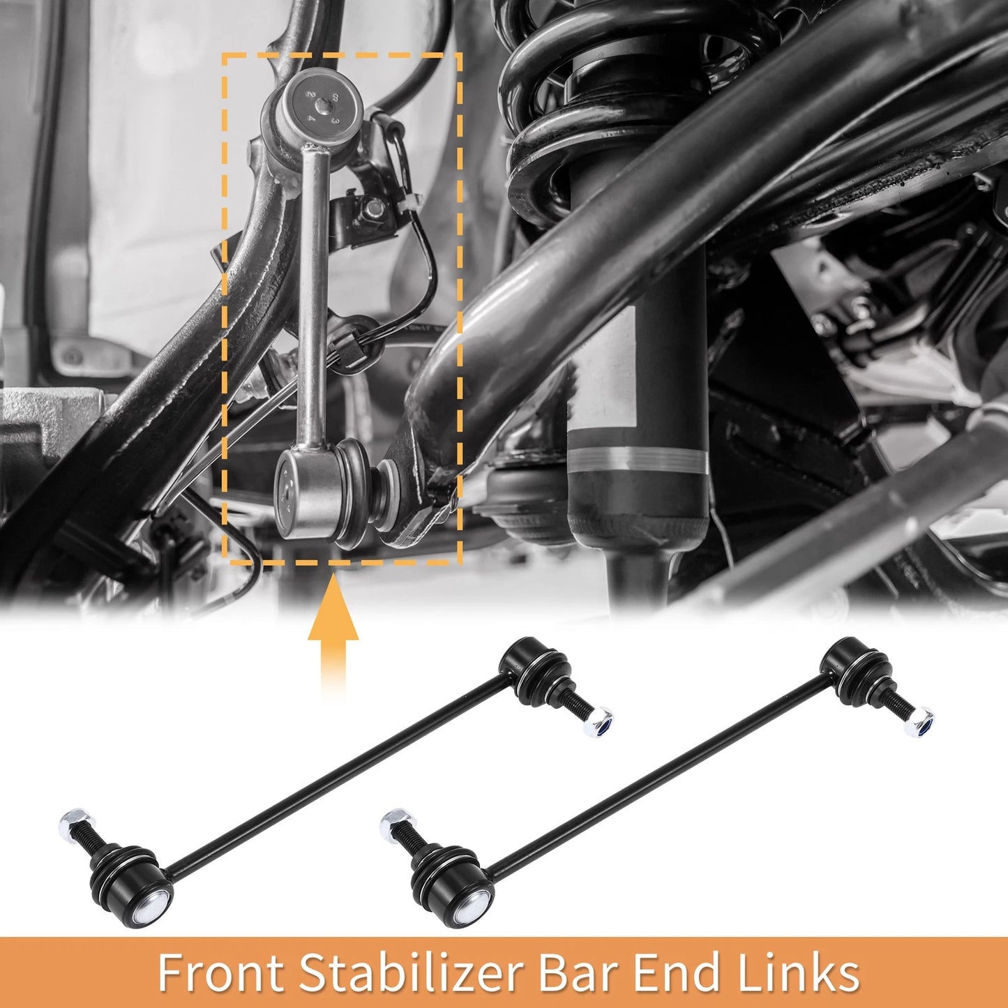 Front Stabiliser Sway Bar Link with Bushing for Jeep Patriot (2007 - 2017)