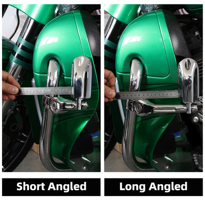 1 1/4" Highway Short Angled Foot Pegs for Harley Davidson