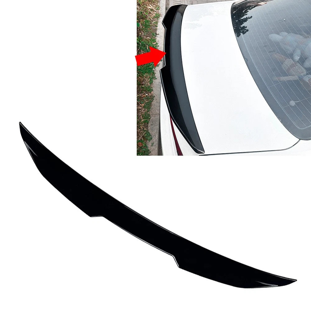Glossy Black Rear Trunk Spoiler Wing for Audi A4 S4 B9 Sedan (2017-2024)